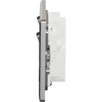 Schneider Electric UNICA X 13A 雙位雙極開關插座連USB A+C 21W (炫星銀)